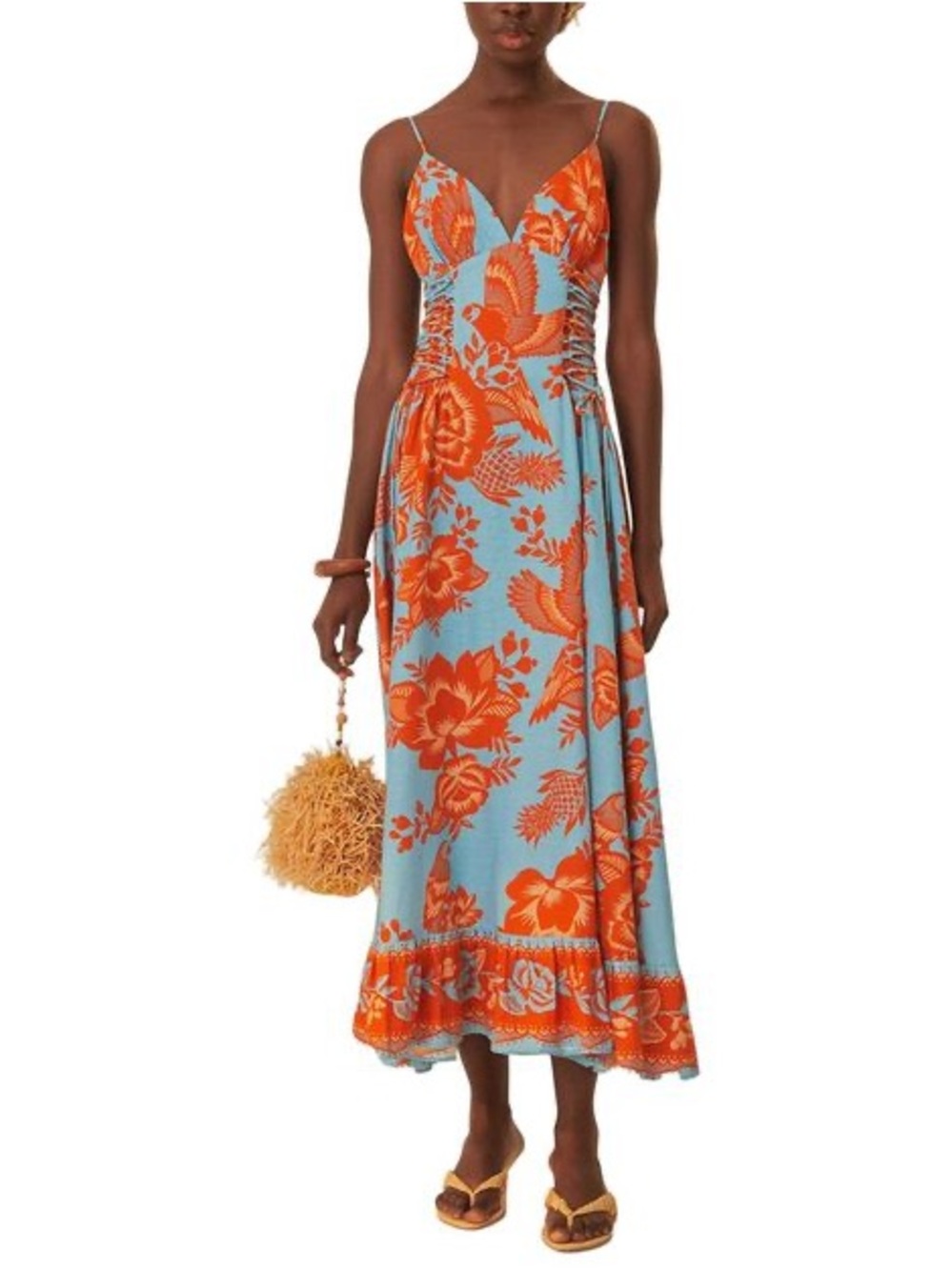 Farm Rio Lace Garden Midi Dress size S *worn once*